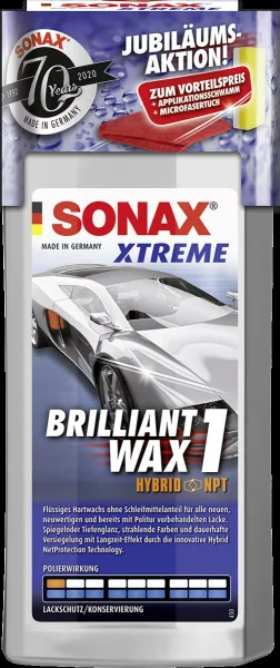 SONAX XTREME Brilliant Wax 1 AktionsSet 70 Jahre, 500ml