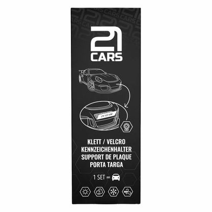Klett Wechselschild Kennzeichenhalter | Langformat Set – 21CARS®
