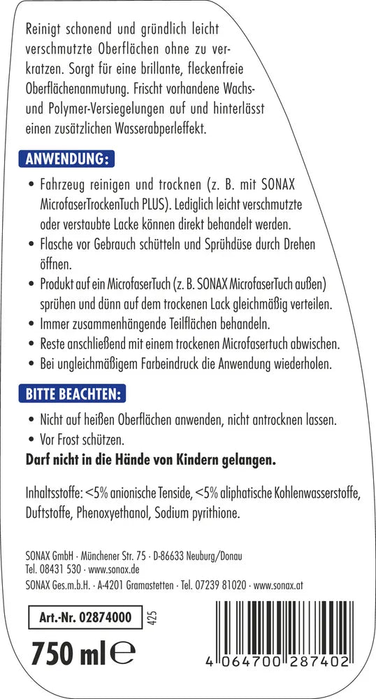 Sonax BrilliantShine Detailer 750ml / 5L