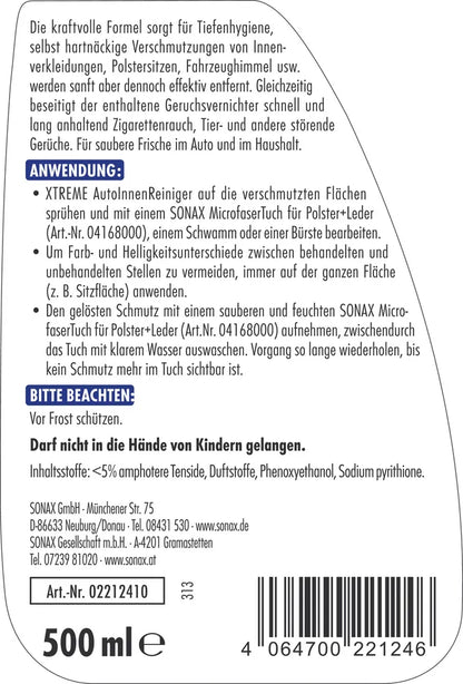 Sonax XTREME Auto Innenreiniger - 500ml