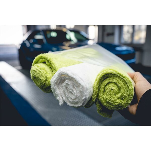 Auto Lack streifenfrei trocknen Mikrofasertuch Anwendung