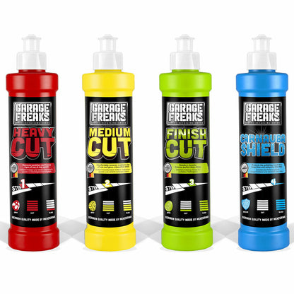 Auto Politur Set 250ml Heavy Medium Finish Wachs