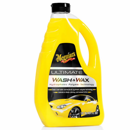 Autoshampoo Meguiars Wash Wax Anwendung Auto Lack
Auto Shampoo Glanz Schutz Wasser perlt ab Ergebnis
Meguiars Wash and Wax Fahrzeugwäsche Anwendung Detail
Autopflege Shampoo Lackpflege Ergebnis glänzend