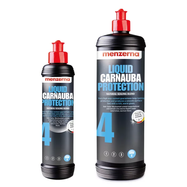 Carnauba Wachs Menzerna Anwendung Auto Lack Glanz
Menzerna Liquid Carnauba Protection Beading Effekt
Auto Wachs Lackschutz Glanz Ergebnis Fahrzeugpflege
Carnauba Wachs Detail Anwendung Hochglanz Finish