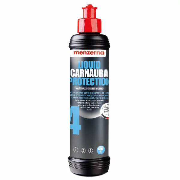 Carnauba Wachs Menzerna Anwendung Auto Lack Glanz
Menzerna Liquid Carnauba Protection Beading Effekt
Auto Wachs Lackschutz Glanz Ergebnis Fahrzeugpflege
Carnauba Wachs Detail Anwendung Hochglanz Finish