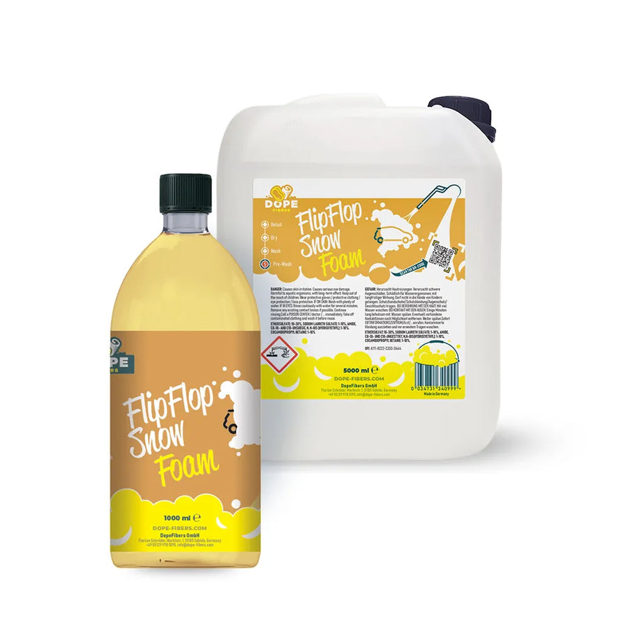 DopeFibers FlipFlop Snow Foam Aktivschaum für Auto Vorwäsche 1L und 5L