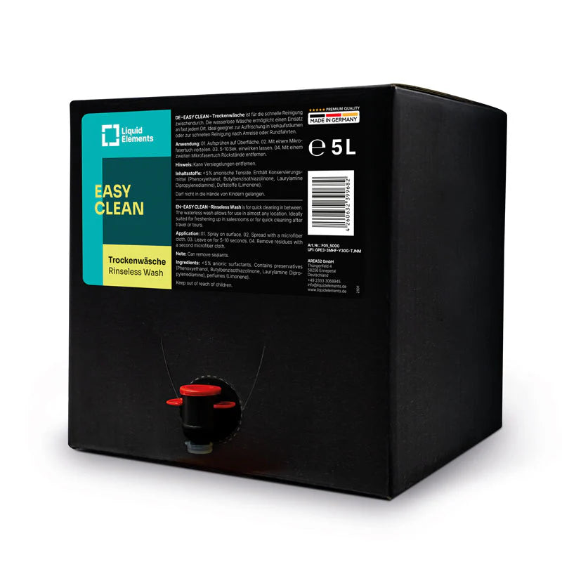 Easy Clean Trockenwäsche Auto ohne Wasser Reinigung
Trockenwäsche Anwendung Fahrzeug Lack Reinigung
Detail Spray Reinigung ohne Wasser Ergebnis sauber
Auto Pflege ohne Wasser schnell und einfach