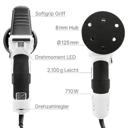 Exzenter Poliermaschine T2000 Anwendung Auto Polieren
Poliermaschine Detail Lackaufbereitung Ergebnis glänzend
Auto Polieren Maschine Anwendung Detail Ergebnis
Poliermaschine Fahrzeug Pflege Lack Glanz Ergebnis