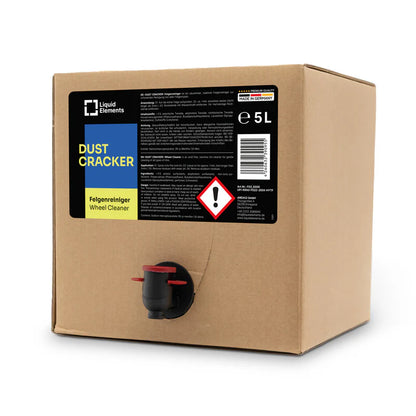 Felgenreiniger Dust Cracker 1L 5L Bremsstaub entfernen
Liquid Elements Dust Cracker Anwendung Felgenreinigung
Felgenreiniger Detail Farbindikator Reaktion
Auto Felgen Reinigung Ergebnis sauber glänzend