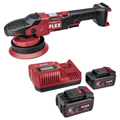 Flex XCE 8 150 Akku Exzenter Poliermaschine mit Zwangsrotation 18V Set für professionelle Fahrzeugaufbereitung