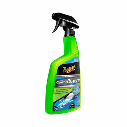 Keramik Detailer Meguiars Anwendung Auto Lack
Hybrid Ceramic Detailer Glanz Spray Ergebnis
Auto Detailer SiO2 Schutz Wasser perlt ab
Fahrzeugpflege Detailer Ergebnis glänzend sauber