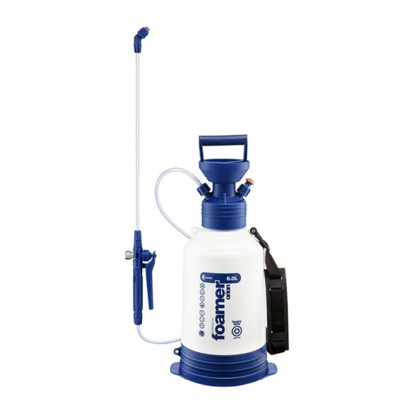 Kwazar Orion Foamer 6L Drucksprüher Alka Line
Kwazar Foamer Anwendung Snow Foam Vorwäsche Auto
Kwazar Schaumsprüher Detail Glasfaserlanze Tank
Kwazar Foamer Ergebnis dicker Schaum Auto Reinigung