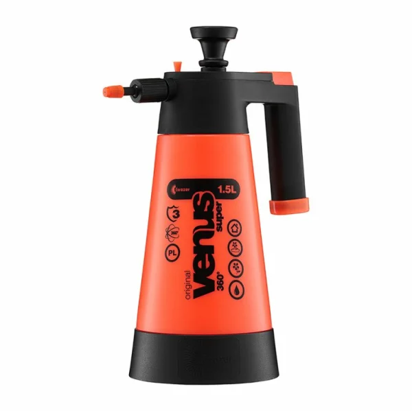 Kwazar Venus 360 Pumpsprüher 1L 1.5L 2L Auto Reinigung
Kwazar Sprayer Anwendung Innenreinigung Auto Detailer
Kwazar Pumpsprüher Detail Düse 360 Grad Funktion
Kwazar Sprühgerät Ergebnis gleichmässige Verteilung Reiniger