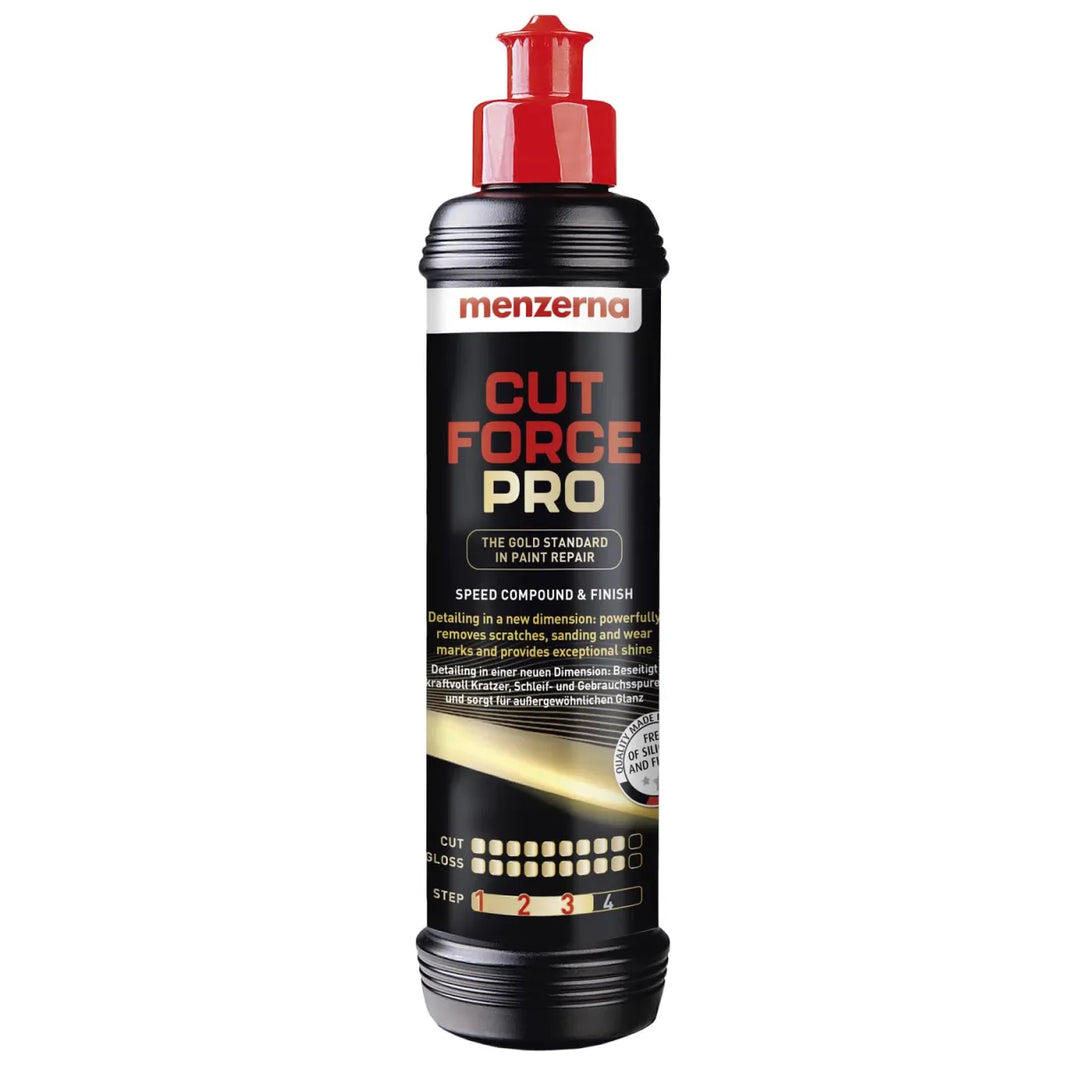 Menzerna Cut Force Pro Anwendung Kratzer entfernen Auto
Heavy Cut Politur Lackaufbereitung Ergebnis vorher nachher
Autopolitur Maschine Kratzer entfernen Detail Anwendung
Menzerna Politur Heavy Cut Lackkorrektur Ergebnis