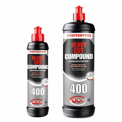 Menzerna Heavy Cut 400 Politur für Auto Lack Kratzerentfernung 250 ml und 1 Liter
