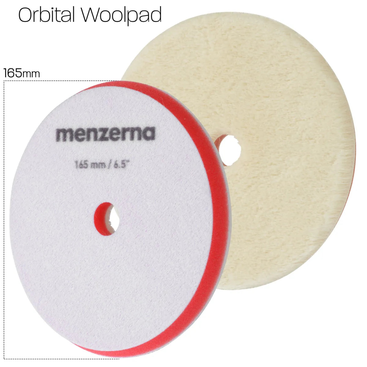 Menzerna Orbital Wool Pad 165mm Anwendung Auto Polieren