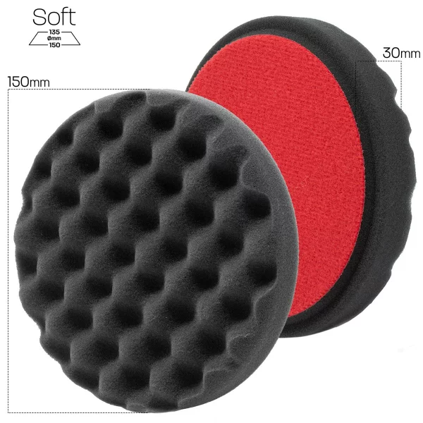 Menzerna Soft Cut Pad Standard 150mm schwarz Anwendung Finish