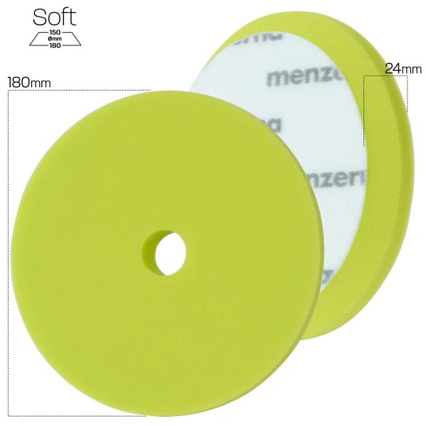 Menzerna Soft Cut Premium Pad 180mm grün Anwendung Finish