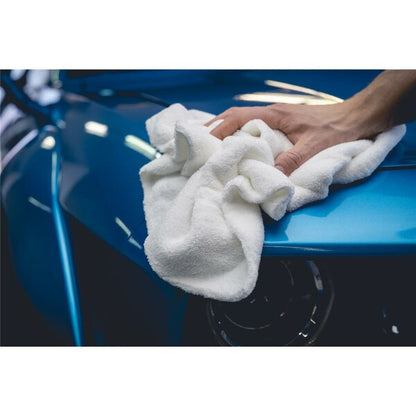 QuicknGloss Mikrofasertuch Detail Anwendung Ergebnis