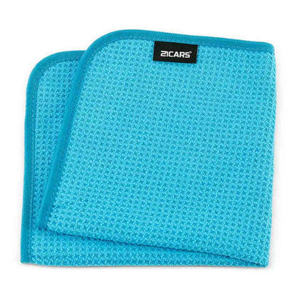 Waffle Microfasertuch Set | Scheibenreinigung 40x40 cm – 21CARS®