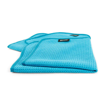 Waffle Microfasertuch Set | Scheibenreinigung 40x40 cm – 21CARS®