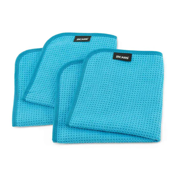 Waffle Microfasertuch Set | Scheibenreinigung 40x40 cm – 21CARS®