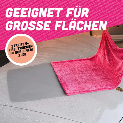 auto trockentuch pink weich lackpflege ohne kratzer