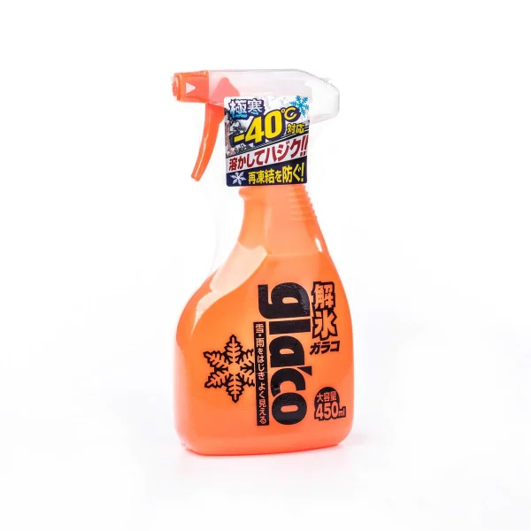 Soft99 Glaco Deicer Spray Enteiser Spray mit Versiegelungseffekt, Eislöser, Abperleffekt, 450 ml