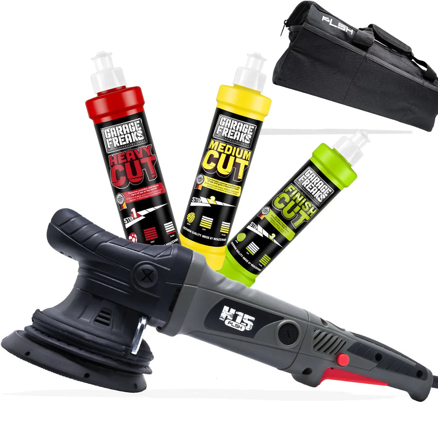 exzenter poliermaschine set auto mit 3 polituren