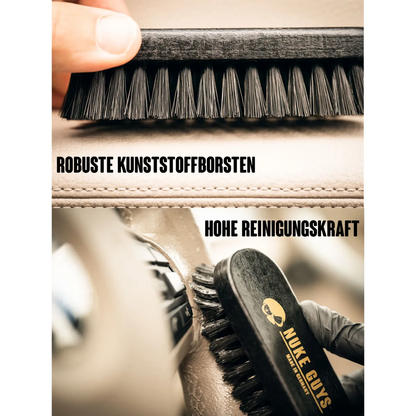 Nuke Guys Leder- und Textilbürste Set