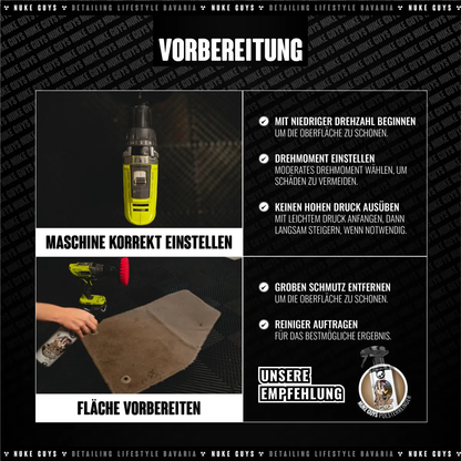 Nuke Guys Bürstenaufsatz 3er Set – Hart (Rot)