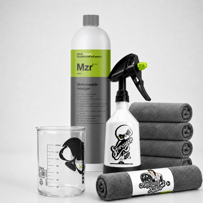 Koch Chemie Mzr Intensivreiniger Set 4-teilig – Mehrzweckreiniger 1L + Sprühflasche + Messbecher + Tücher