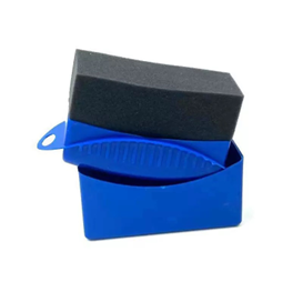 Reifenglanz Applikator mit Aufbewahrungsbox Blau