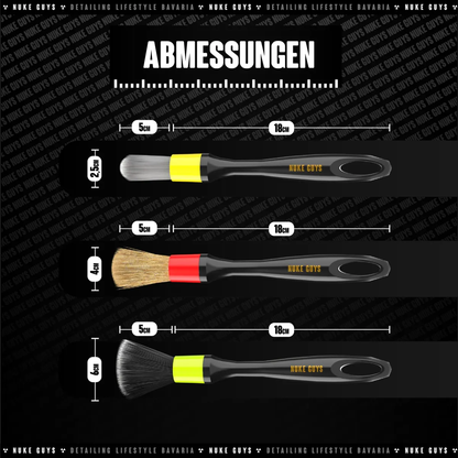 Nuke Guys Interior Brush Set – 3er Pinselset Innenraum
