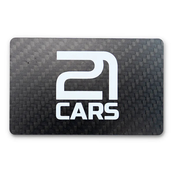 Löse-Karte für Klett Kennzeichenhalter | Echt Carbon – 21CARS®