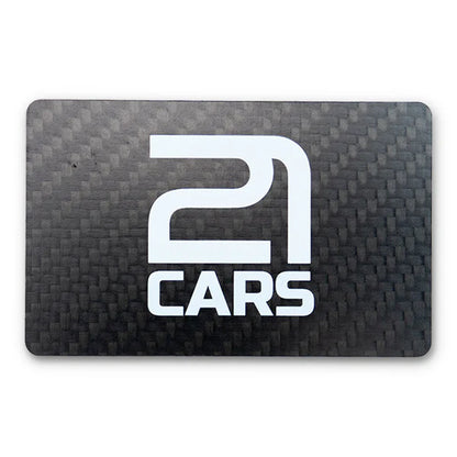 Löse-Karte für Klett Kennzeichenhalter | Echt Carbon – 21CARS®