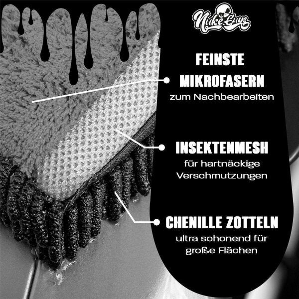 Nuke Guys 3 Way Wonder Waschhandschuh Anwendung Auto