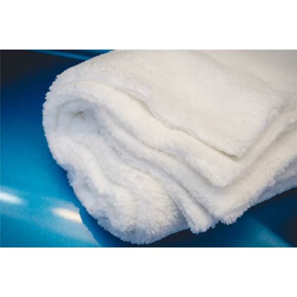 QuicknGloss Mikrofasertuch Detail Anwendung Ergebnis