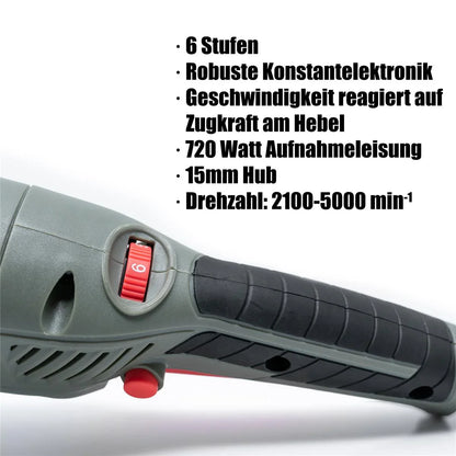 Poliermaschine PLSH Exzenter H15 15mm Hub, 125mm Stützteller
