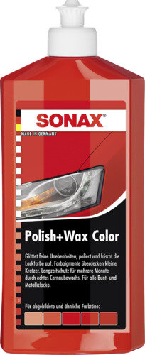 SONAX Polish+Wax Color rot 500ml