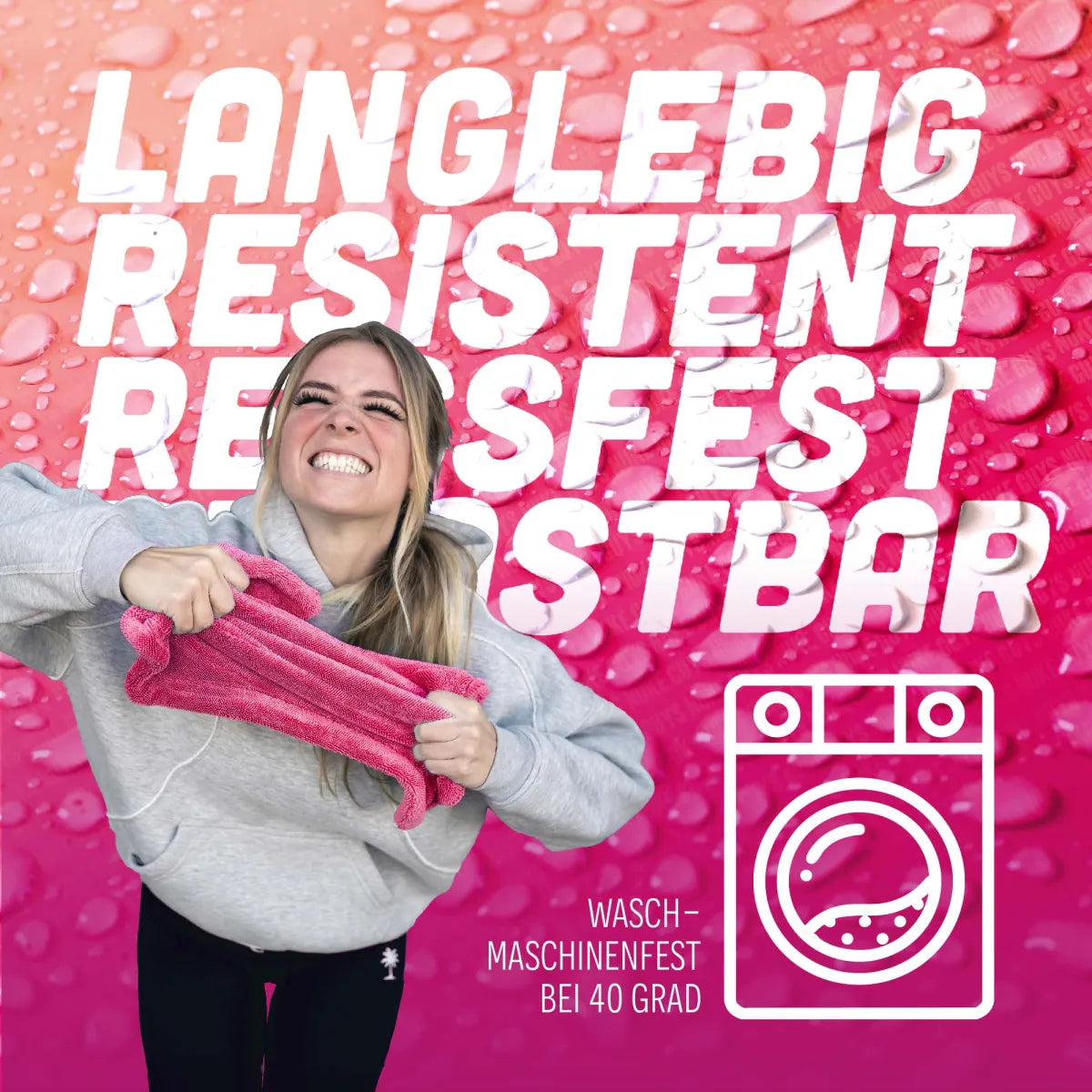 trockentuch auto pink xxl saugstark mikrofaser